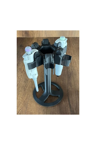 360 Döner Mikropipet Standı Laboratuvar Pipet Tutucu Organizer Mikropipetler Dahil Değildir