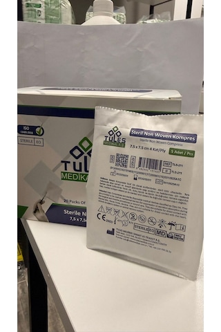 Steril Gazlı Kompres 7.5x7.5 Cm 100'lü