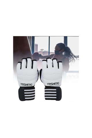 Suntek Tekvando Boks Torbası Mma M Beyaz Için Kickboks Beyaz