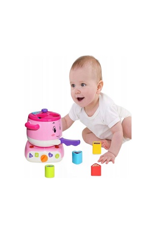Sıla Bebek İle Pilli Işıklı Ve Sesli 8 Parça Sevimli Mutfak Seti- Pembe 83447896