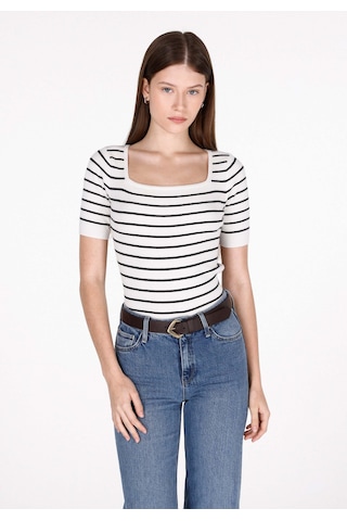 Colin's Colins Slim Fit Kadın Beyaz Kazak Cl1073126 Q1.v2 Ofw Beyaz