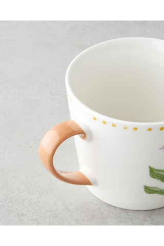 English Home Floral Breeze New Bone China Kupa 450 Ml Renkli Çok Renkli