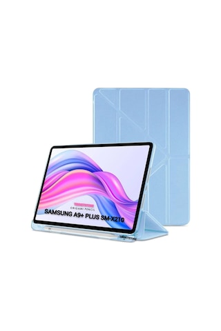 Samsung Galaxy Tab A9 Plus 11 Inç Uyumlu Kılıf Kalem Bölmeli Arkası Silikon Kapak Kılıf Sm-x210 Kılıf