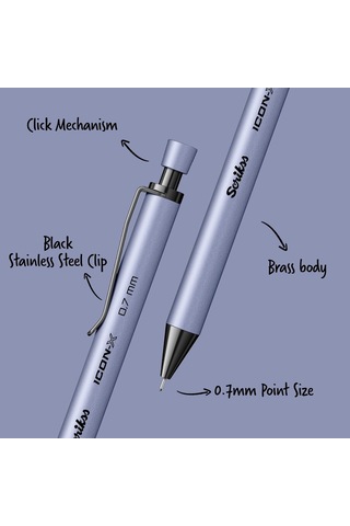 Scrikss Office Icon-x Metal Versatil 0.7 Mm Lila Genel