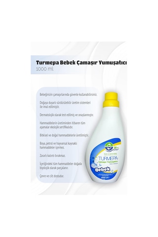 Turmepa Baby Çamaşır Yumuşatıcı 1000 Ml X 3 Ve Rosie Pamuk