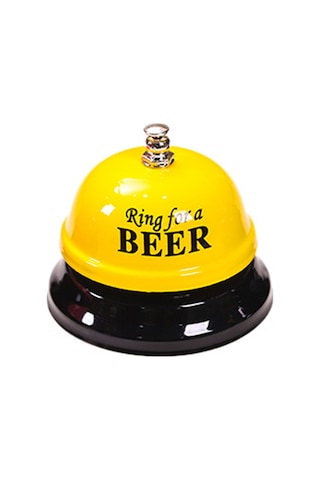 Monyee Tinplate Mutfak Zilcik, Yüksek Sesli Servis Zili, Yuvarlak Tabanlı Restoran/bar/parti Dekorasyonu, Sarı Renk