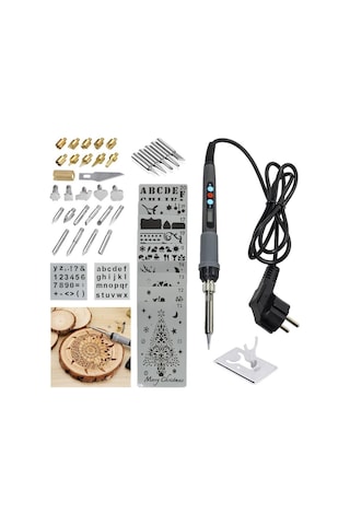 Rox Wood 0143 Pro Ahşap Yakma Ve Hobi Seti 60 Watt - 46 Parça