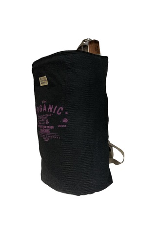 Old Cotton Cargo Kaliteli Büyük Boy Vintage Yarım Ay Disayn Sırt Gezi Spor Çantası Toledo Bag 28 Cm X 47 Cm Siyah