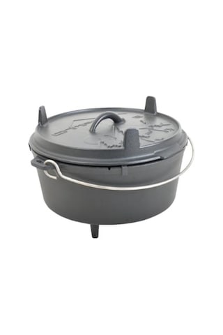 Nurgaz Döküm Tencere 12 Inch Gri