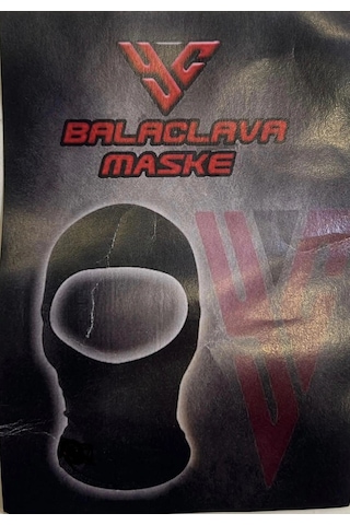 Motoyc Maske Balaklava Ince Düz Siyah