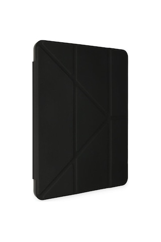 Samsung Galaxy Uyumlu Tab A8 10.5 Sm-x200 Kılıf Kalem Bölmeli Trifolding Silikon Case Kılıf