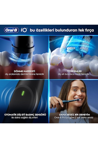 Oral-b İo2 Şarjlı/elektrikli Diş Fırçası, 2'li Set, Siyah & Orman Yeşili, 2 Fırça Başlığı, Seyahat Kabı