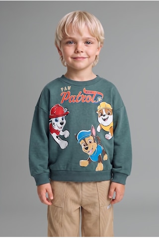 Defacto Paw Patrol Oversıze Sweatshirt Erkek Bebek I3541a526wngn501 Yeşil-gn501