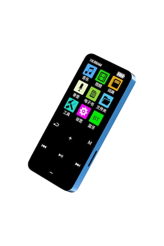 Xindoker 8gb Mavi Bluetooth Mp3 Çalar - 20-30 Saat Oynatma Süresi, 2.0 İnç Ekran, Çoklu Ses Formatı Desteği, Taşınabilir Spor Ve Öğrenci İçin