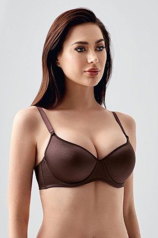 New Bra Kadın C Kap Desteksiz Sütyen Kahve 7900 Kahverengi
