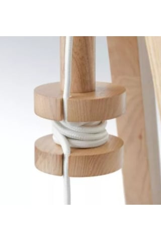 Yer Lambası, Dişbudak-beyaz Lauters Meridyendukkan Abajur-iç Mekan 151 Cm Lambader