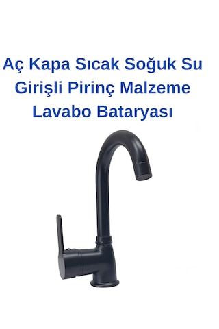 Faumix St56 Siyah Banyo Lavabo Bataryası Yağmurlama Duş Seti Siyah