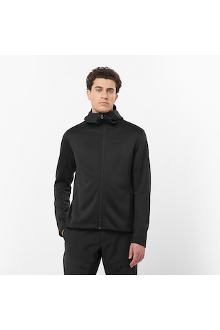 Salomon Outlıne Warm Erkek Kapüşonlu Polar Black Lc2293300 Siyah