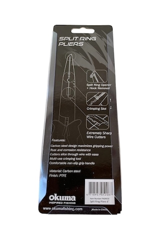 Okuma Split Ring Pliers ''6 Balıkçı Pensesi 17cm