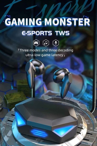 Bluetooth Oyucu Kulaklığı G20 Son Sürüm Düşük Gecikmeli Siyah Gaming Kulaklık