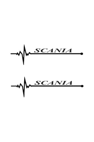 Nabız Ritm Oto Cam Sticker-miyrem Scania 30 X 8 Cm