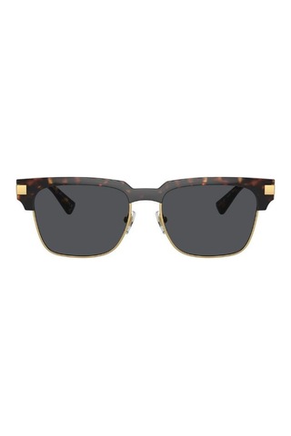 Versace 0ve4447 108/8755 Enjeksiyon Erkek Güneş Gözlüğü Kahverengi