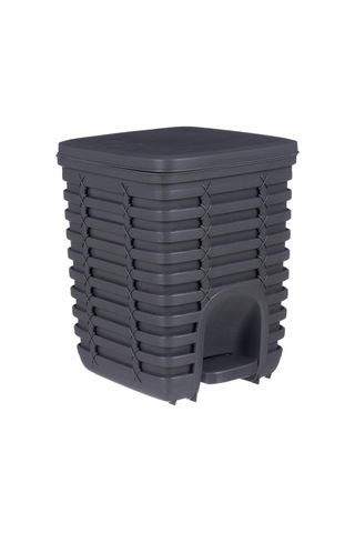 Çöp Kovası Gri 9 Lt Çok Renkli