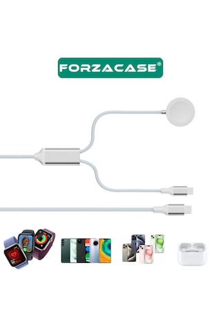 Forzacase 60w 2in1 Type-c & Watch Çoklu Şarj Kablosu Fc1036