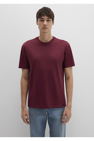 Mavi - Etiket Detaylı Bordo Basic Tişört 0611824-70394 Bordo
