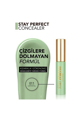 Flormar Stay Perfect Yüksek Pigmentli & Yarı Mat Bitişli Likit Kapatıcı 011matchaveıl