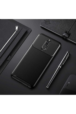 Huawei Mate 10 Lite Kılıf Zore Negro Silikon Kapak Siyah