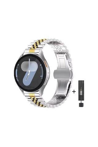 Samsung Galaxy Watch 7 Fe 4 5 Pro 6 Seri 40 42 43 44 45 46 47 Mm Uyumlu Çelik Rolex Saat Kordonu
