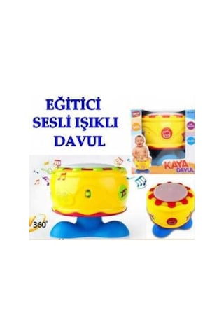 Kaya Davul Sesli- Işıklı- Müzikli Davul