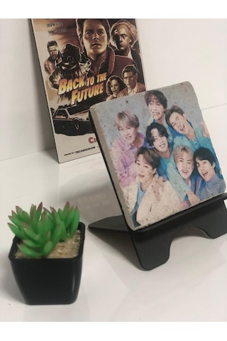 Bts Rm Jin Suga J-hope Jimin V Jungkook Özel Koleksiyon Mermer Tablo 10x10 Cm Masaüstü Dekorasyon