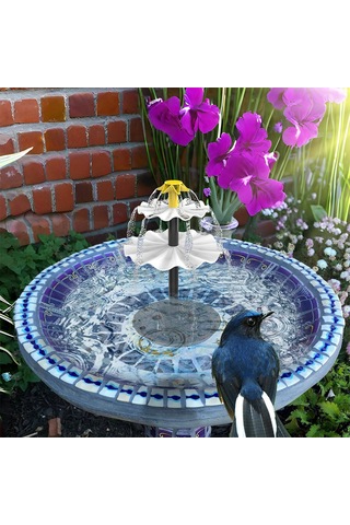 9 Düzeneği Olan 6w Güneş Enerjili Fıskiye Pompası, Bahçe Havuzu, Havuz, Balık Tankı, Akvaryum Ve Dış Mekan İçin Kuş Banyosu