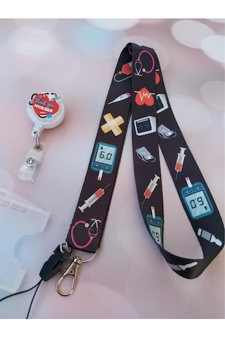 Sağlıkçı Araç Gereçleri Kart Askısı Ve Thank You Nurses Yoyo Yaka Kartlığı Yatay Dikey Kart Koruyucu