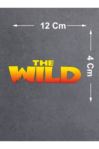 The Wild Vahşi Sticker - Adventure 4x4 Off Road Pickup Sticker - Araba Oto Motosiklet Karavan Sticker - 00038 12x4 Cm