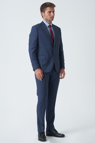 White Stone Edinburgh T2464 Slim Fit 6 Drop Likralı Takım Elbise Desenli-desenli Çok Renkli