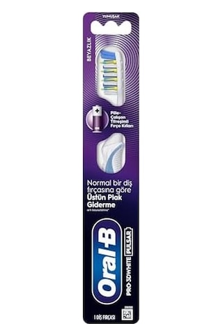 Pro-3dwhite Pulsar Beyazlık Pilli Diş Fırçası, Orta Sertlik