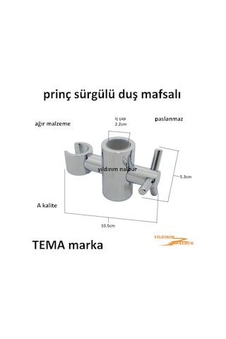 Tema Duş Mafsalı Sürgülü Duş Oturağı Prinç El Duşu Fiskiye Sehpas