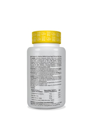 Vitamin B12 - Metilkobalamin B12 Vitamini 1000 Mg 60 Kapsül