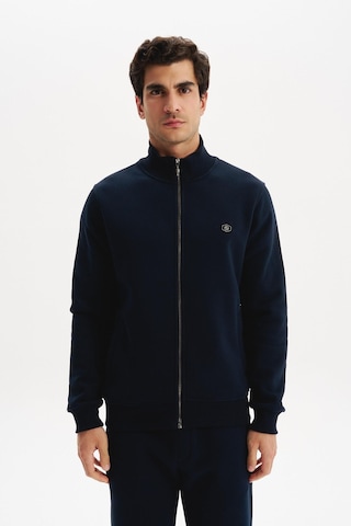 AR-MA Arma Erkek Örme Sweatshirt Regular Fit 3 İplik Basic Dik Yaka Tam Fermuarlı Cepli %70 Pamuk %30 Polyester K30324650702 Lacivert