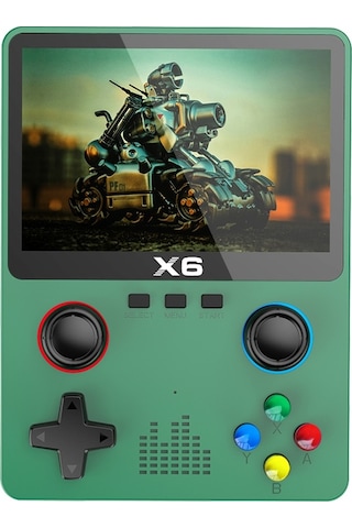 Cbtx X6 HD 3.5'' Ekran El Oyun Konsolu Dahili Video Oyunları Makinesi Çift Joystick