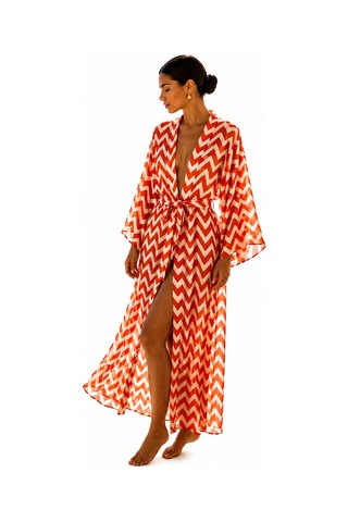 Brandsmiths Mıska Coral Kimono Sarı
