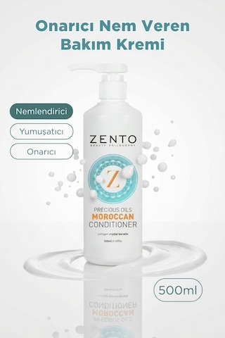 Zento Moroccan Onarıcı Nem Veren Saç Bakım Kremi 500 ML