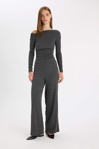 Defacto Wide Leg Bürümcük Pantolon D5141AX24AUAR191 Antrasit