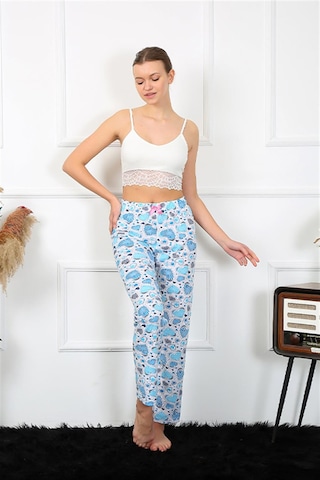 Akbeniz Kadın Pamuklu Alt Pijama 27469 - L Mavi