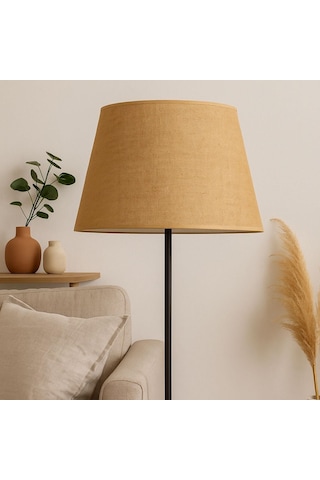 Doğal Jüt Kumaş Konik Masa Tavan Yer Lambası Abajur Başlığı 35x45x30 Diğer