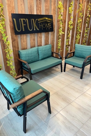 Ard & Garden 211 Yeşilfermuarlı Bahçe Balkon Takımı, Cafe, Salon - Metal Kanepe Koltuk Takımı Yeşil