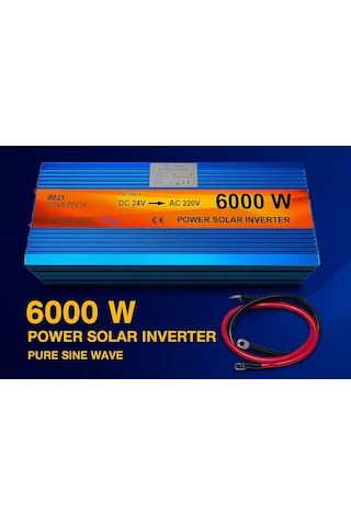 24-220 Tam Sinüs İnverter 6000 Watt